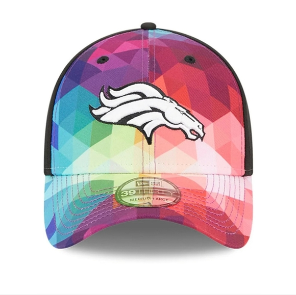 Denver Broncos New Era Crucial Catch 39THIRTY Flex Hat - Picture 2 of 7
